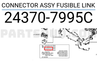 Nissan 243707995C CONNECTOR ASSY FUSIBLE LINK