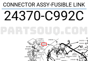 Nissan 24370C992C CONNECTOR ASSY-FUSIBLE LINK