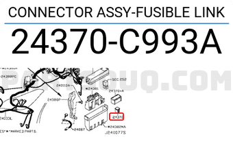 Nissan 24370C993A CONNECTOR ASSY-FUSIBLE LINK