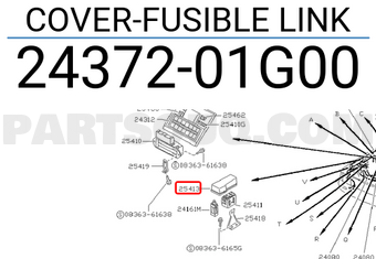Nissan 2437201G00 COVER-FUSIBLE LINK