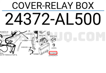 Nissan 24372AL500 COVER-RELAY BOX