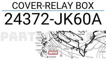 Nissan 24372JK60A COVER-RELAY BOX