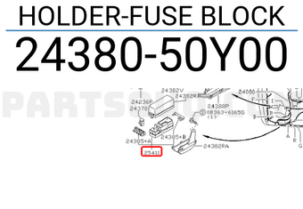 Nissan 2438050Y00 HOLDER-FUSE BLOCK