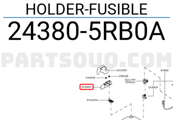 Nissan 243805RB0A HOLDER-FUSIBLE