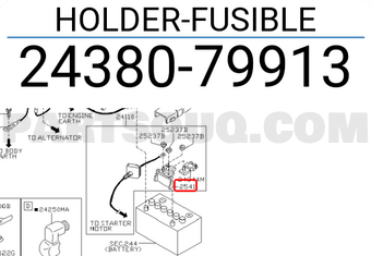 Nissan 2438079913 HOLDER-FUSIBLE