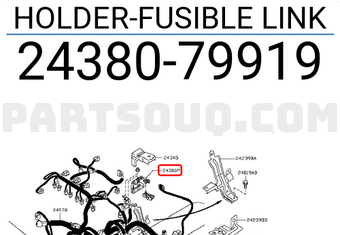 Nissan 2438079919 HOLDER-FUSIBLE LINK