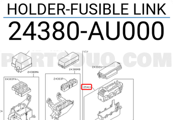 Nissan 24380AU000 HOLDER-FUSIBLE LINK