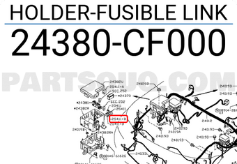 Nissan 24380CF000 HOLDER-FUSIBLE LINK