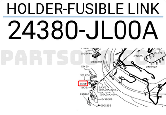 Nissan 24380JL00A HOLDER-FUSIBLE LINK