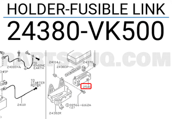 Nissan 24380VK500 HOLDER-FUSIBLE LINK