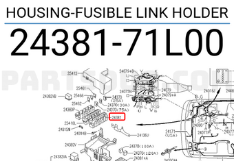 Nissan 2438171L00 HOUSING-FUSIBLE LINK HOLDER