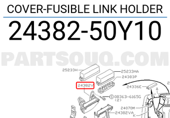 Nissan 2438250Y10 COVER-FUSIBLE LINK HOLDER