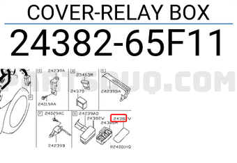 Nissan 2438265F11 COVER-RELAY BOX