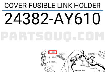 Nissan 24382AY610 COVER-FUSIBLE LINK HOLDER