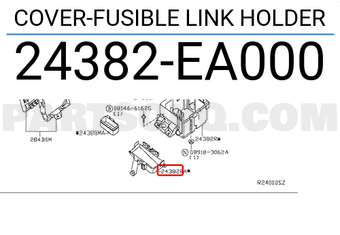 Nissan 24382EA000 COVER-FUSIBLE LINK HOLDER