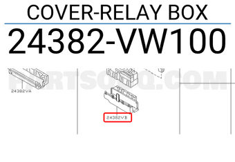 Nissan 24382VW100 COVER-RELAY BOX