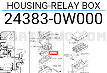Nissan 243830W000 HOUSING-RELAY BOX