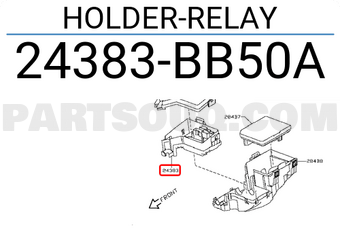 Nissan 24383BB50A HOLDER-RELAY