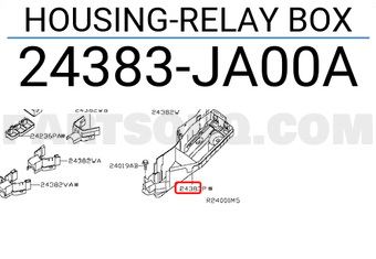 Nissan 24383JA00A HOUSING-RELAY BOX