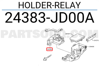 Nissan 24383JD00A HOLDER-RELAY