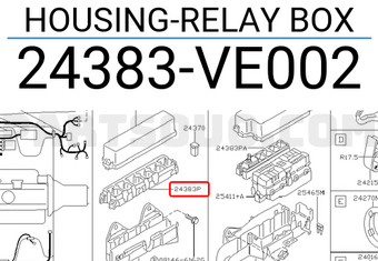 Nissan 24383VE002 HOUSING-RELAY BOX