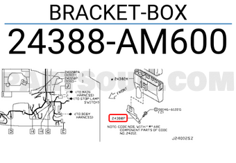 Nissan 24388AM600 BRACKET-BOX