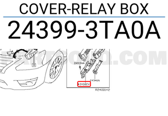 Nissan 243993TA0A COVER-RELAY BOX