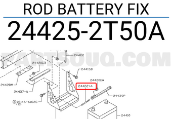 Nissan 244252T50A ROD BATTERY FIX