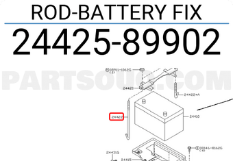 Nissan 2442589902 ROD-BATTERY FIX