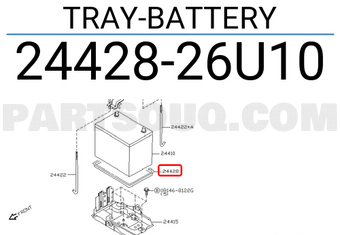 Nissan 2442826U10 TRAY-BATTERY