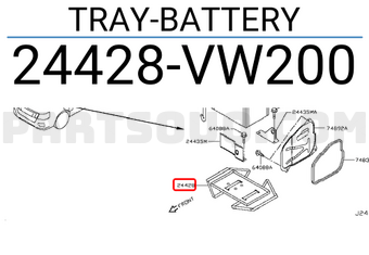 Nissan 24428VW200 TRAY-BATTERY