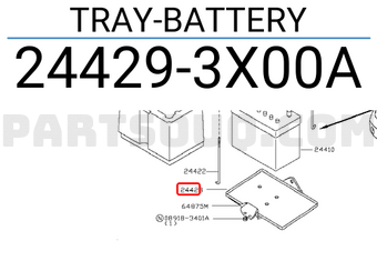 Nissan 244293X00A TRAY-BATTERY