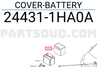 Nissan 244311HA0A COVER-BATTERY