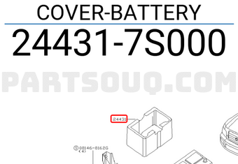 Nissan 244317S000 COVER-BATTERY