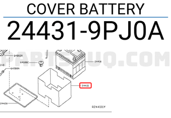 Nissan 244319PJ0A COVER BATTERY