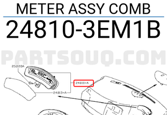 Nissan 248103EM1B METER ASSY COMB
