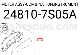 Nissan 248107S05A METER ASSY-COMBINATION,INSTRUMENT