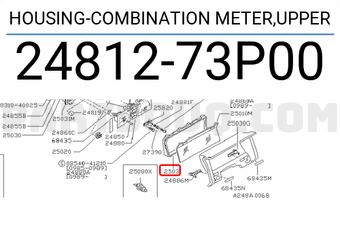 Nissan 2481273P00 HOUSING-COMBINATION METER,UPPER