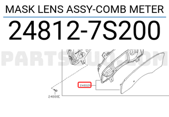 Nissan 248127S200 MASK LENS ASSY-COMB METER