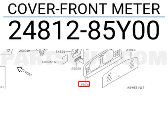 Nissan 2481285Y00 COVER-FRONT METER