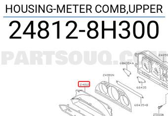 Nissan 248128H300 HOUSING-METER COMB,UPPER