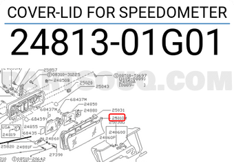 Nissan 2481301G01 COVER-LID FOR SPEEDOMETER