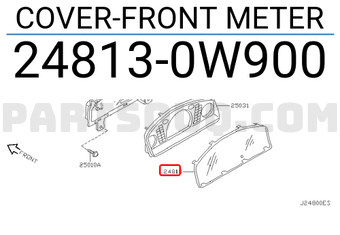 Nissan 248130W900 COVER-FRONT METER