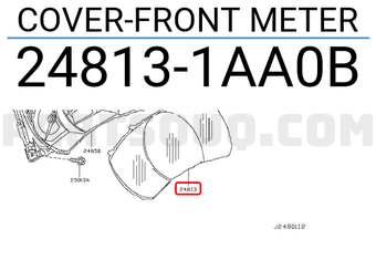 Nissan 248131AA0B COVER-FRONT METER
