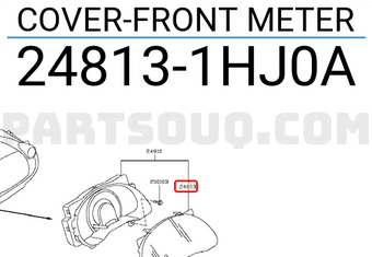 Nissan 248131HJ0A COVER-FRONT METER