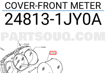 Nissan 248131JY0A COVER-FRONT METER