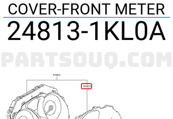 Nissan 248131KL0A COVER-FRONT METER