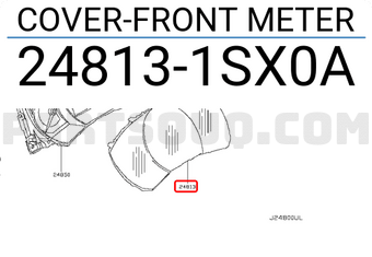 Nissan 248131SX0A COVER-FRONT METER