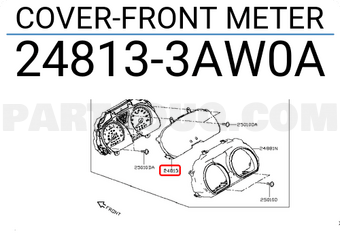 Nissan 248133AW0A COVER-FRONT METER