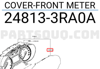 Nissan 248133RA0A COVER-FRONT METER